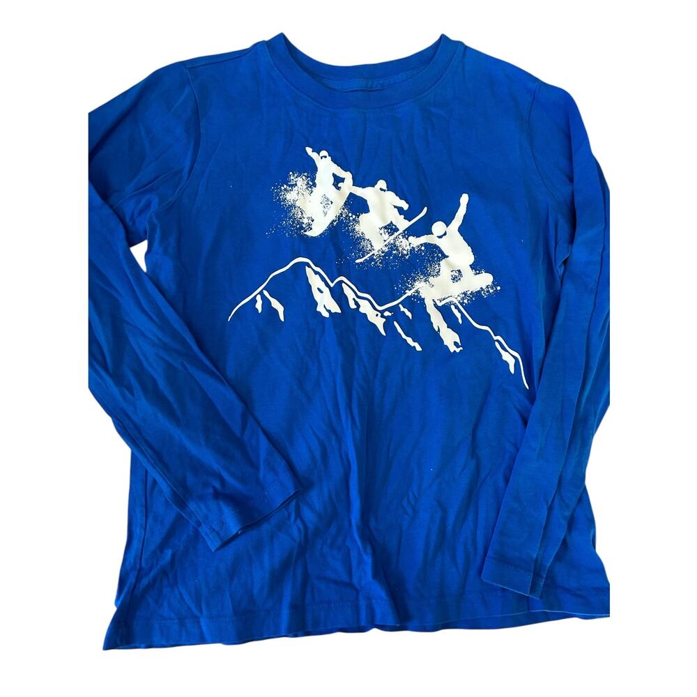 Lands End blue snowboarding shirt size 10-12